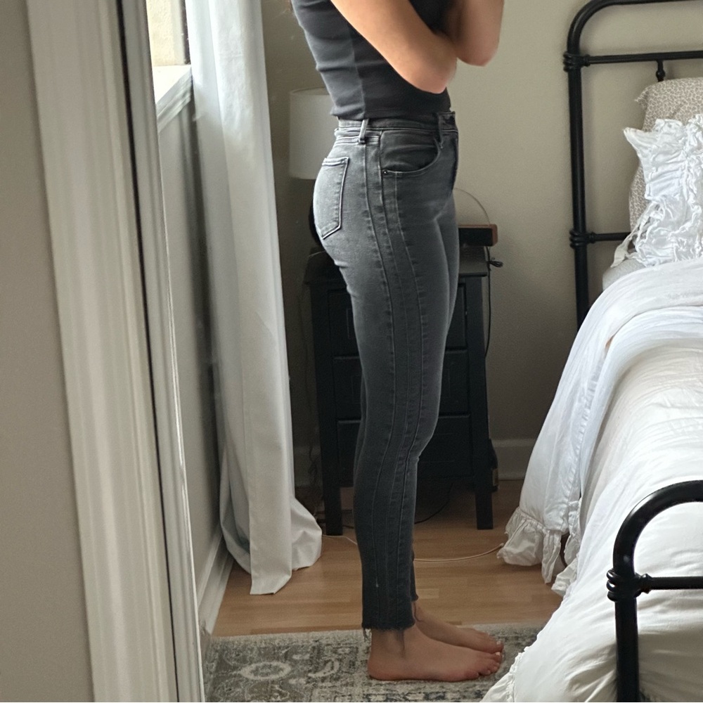 Abercrombie and Fitch grey skinny jeans size 24 curve love - Picture 3 of 7